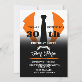 Tuxedo Birthday Uitnodiging
