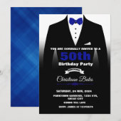 Tuxedo Birthday Uitnodiging (Voorkant / Achterkant)