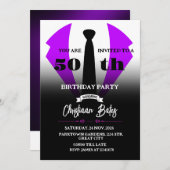 Tuxedo Birthday Uitnodiging (Voorkant / Achterkant)