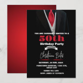 Tuxedo Birthday Uitnodiging (Voorkant / Achterkant)