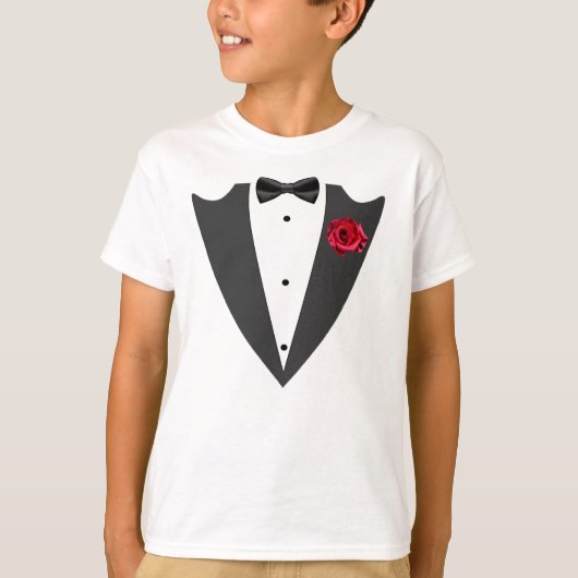 Tuxedo Black and white T-Shirt (Voorkant)