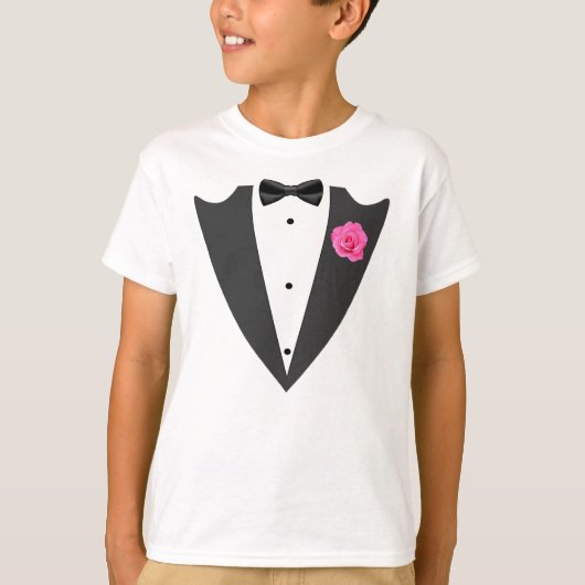 Tuxedo Black and white T-Shirt (Voorkant)