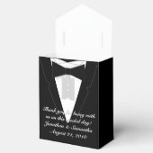 Tuxedo Black Bowtie Bedankdoosjes (Geopend)