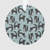 Tuxedo Black en White Cats Ornament (voorkant)