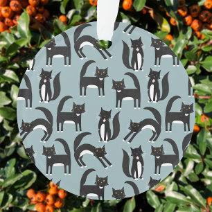 Tuxedo Black en White Cats Ornament