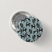 Tuxedo Black en White Cats Ronde Button 3,2 Cm (Voorkant /achterkant)