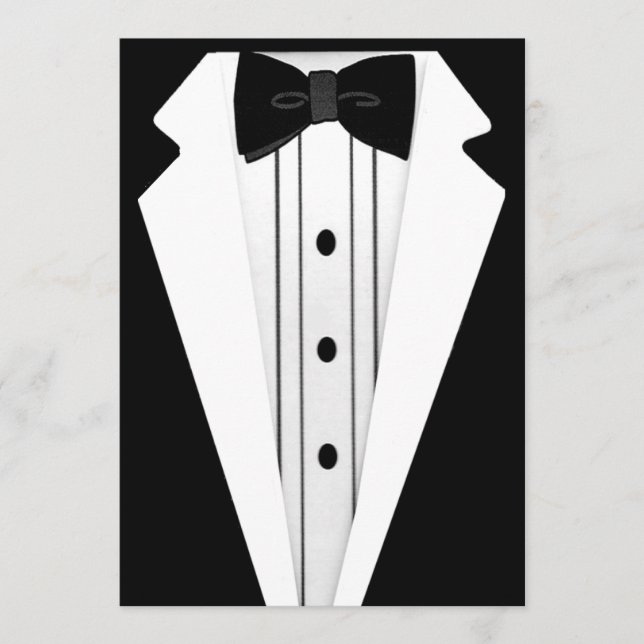 Tuxedo-Black Stropdas Event (Voorkant)