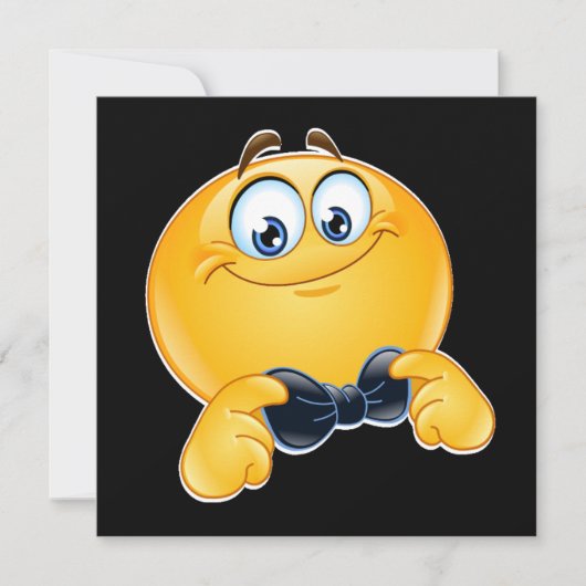 Tuxedo Black Stropdas Event INVITATION Kaart (Voorkant)