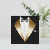 Tuxedo Black Tie-evenement uitnodiging (Staand voorkant)