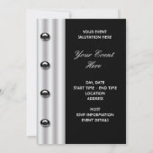 Tuxedo Black Tie Formele Evenement Kaart (Achterkant)