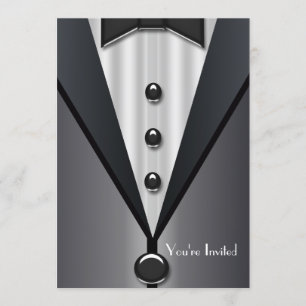 Tuxedo Black Tie Formele Gebeurtenis Kaart