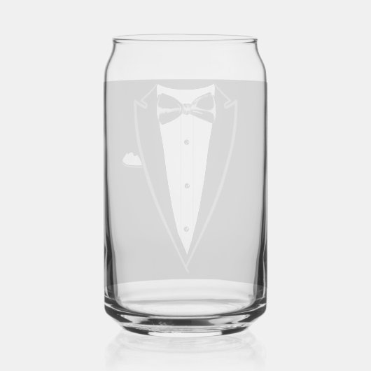 Tuxedo blikvorm glas (Achterkant)