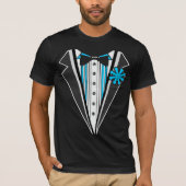 Tuxedo Blue Stripes T-shirt (Voorkant)