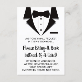 Tuxedo boek Kaart, boeken voor Baby Informatiekaartje