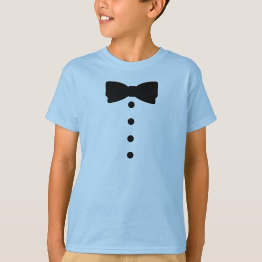 Tuxedo Bow stropdas Apparel Formal T-shirt (Voorkant)