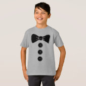 Tuxedo Bow Stropdas Boys T-shirts (Voorkant volledig)