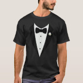 Tuxedo Bow Stropdas Gentlemens suit T-shirt (Voorkant)