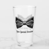 Tuxedo Bow Stropdas gepersonaliseerd Glas (Achterkant)