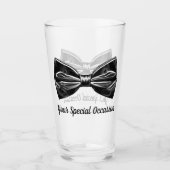 Tuxedo Bow Stropdas gepersonaliseerd Glas (Voorkant)