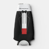 Tuxedo Bridesman Wedding Bottle Cooler (Voorkant)