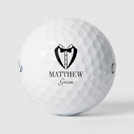 Tuxedo Bruidegom Golfballen