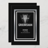 Tuxedo bruidsjonker zwart en wit tuxedo kaart (Voorkant / Achterkant)