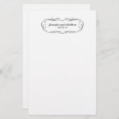 Tuxedo bruiloft stationery in grijs briefpapier (Voorkant / Achterkant)