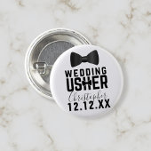 Tuxedo Bruiloft Usher Bruids Party Button