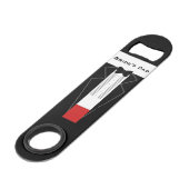 Tuxedo bruiloft vader van de bruid gunst Bar Key Speed Flessenopener (Voorkant Gekanteld)