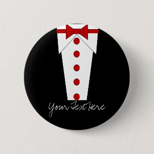 Tuxedo Button (rood)