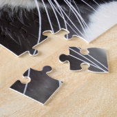 Tuxedo Cat 11x14 Photo Puzzle with Gift Box Legpuzzel (Zijkant)