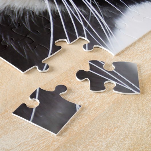 Tuxedo Cat 11x14 Photo Puzzle with Gift Box Legpuzzel (Zijkant)