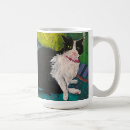 Tuxedo Cat 15 oz Mok (Rechts)