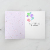 Tuxedo Cat 16e Verjaardagsballon Kaart (Binnen)