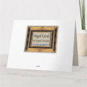 Tuxedo Cat Angel Pet Sympathy Card gouden lijst Kaart (Achterkant)