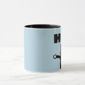 TUXEDO CAT ART COFFEE MOK, PANDA KAT CARTOON MOK (Midden)