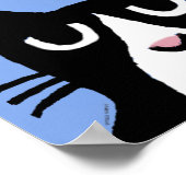 TUXEDO CAT ART, PANDA KAT PRINT POSTER (Hoek)