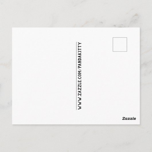 TUXEDO CAT ART & SUNFLOWER PANDA KAT BRIEFKAARTEN (Achterkant)