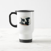Tuxedo Cat Art Travel Mug Reisbeker (Links)