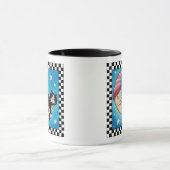 Tuxedo Cat Aslapen op de maan | Mok voor katten (Midden)