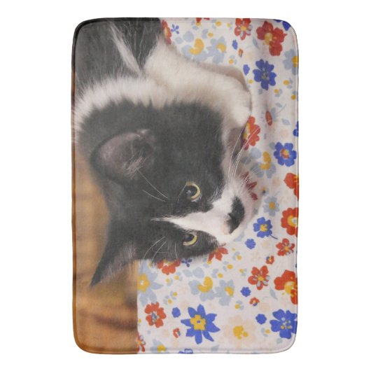 Tuxedo Cat Badmat (Voorkant Verticaal)