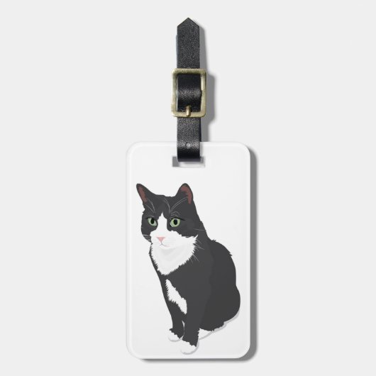 Tuxedo Cat Bagagelabel (Voorkant verticaal)