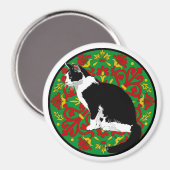 Tuxedo Cat Baroque Magneet (Voorkant / Achterkant)