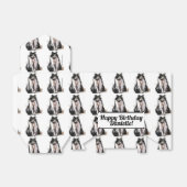 Tuxedo Cat Black Birthday Cats Cake Favor Box Bedankdoosjes (Uitgevouwen)