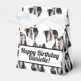 Tuxedo Cat Black Birthday Cats Cake Favor Box Bedankdoosjes