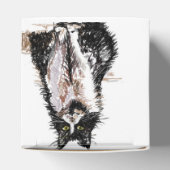 Tuxedo Cat Black Birthday Cats Cake Favor Box Bedankdoosjes (Bovenkant)