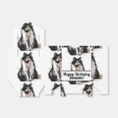 Tuxedo Cat Black Birthday Cats Cake Favor Box Bedankdoosjes (Uitgevouwen)