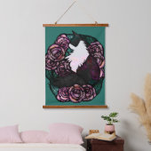 Tuxedo Cat Black en witte katten Hangend Wandkleed (Slaapkamer)