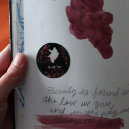 Tuxedo Cat Black en witte katten Ronde Sticker