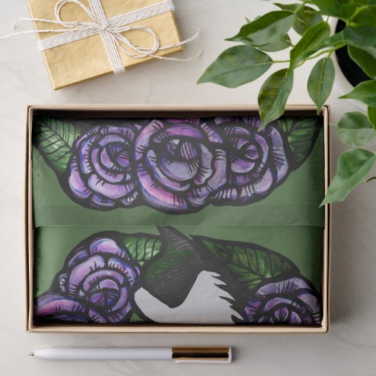 Tuxedo Cat Black en witte katten Tissuepapier (Geschenk)